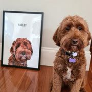 Load image into Gallery viewer, Single pet digital portrait