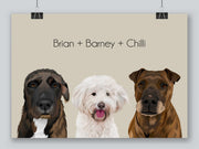 Load image into Gallery viewer, Three-pet portrait
