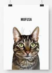 Load image into Gallery viewer, Custom Cat Portrait
