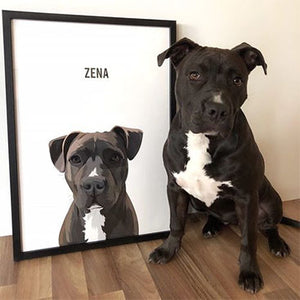 Zena dog portrait