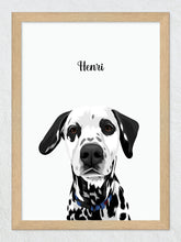Load image into Gallery viewer, Framed pet portrait
