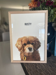 Load image into Gallery viewer, Framed portrait upgrade [A3]
